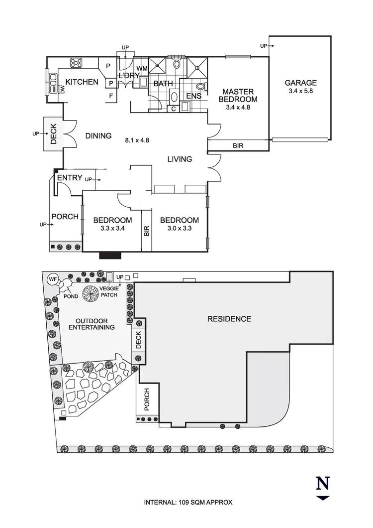 Floorplan of Homely house listing, 1/1 Dickinson Street, Hadfield VIC 3046