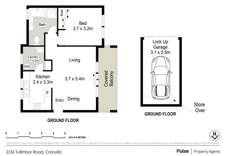 Floorplan of Homely apartment listing, 2/26 Tullimbar Road, Cronulla NSW 2230