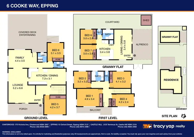 Floorplan of Homely house listing, 6 Cooke Way, Epping NSW 2121