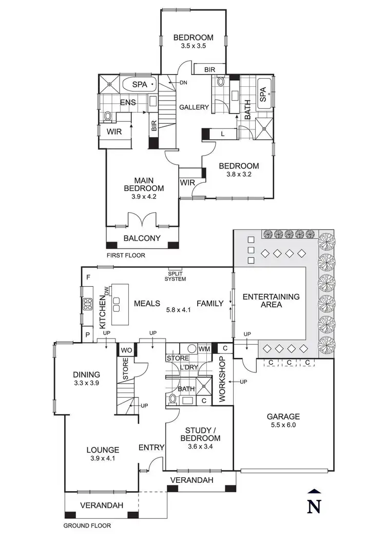 Floorplan of Homely townhouse listing, 1/75 Atkinson Street, Templestowe VIC 3106