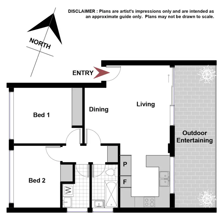 Floorplan of Homely unit listing, 39/7 Medley Street, Chifley ACT 2606