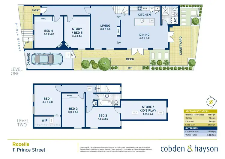 Floorplan of Homely house listing, 11 Prince Street, Rozelle NSW 2039