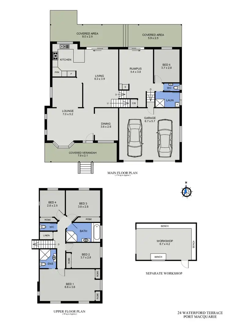 Floorplan of Homely house listing, 24 Waterford Terrace, Port Macquarie NSW 2444