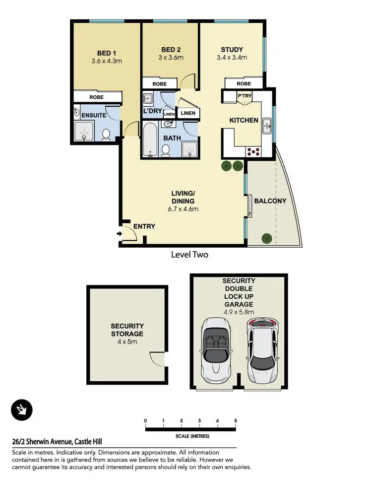 Floorplan of Homely apartment listing, 26/2 Sherwin Avenue, Castle Hill NSW 2154
