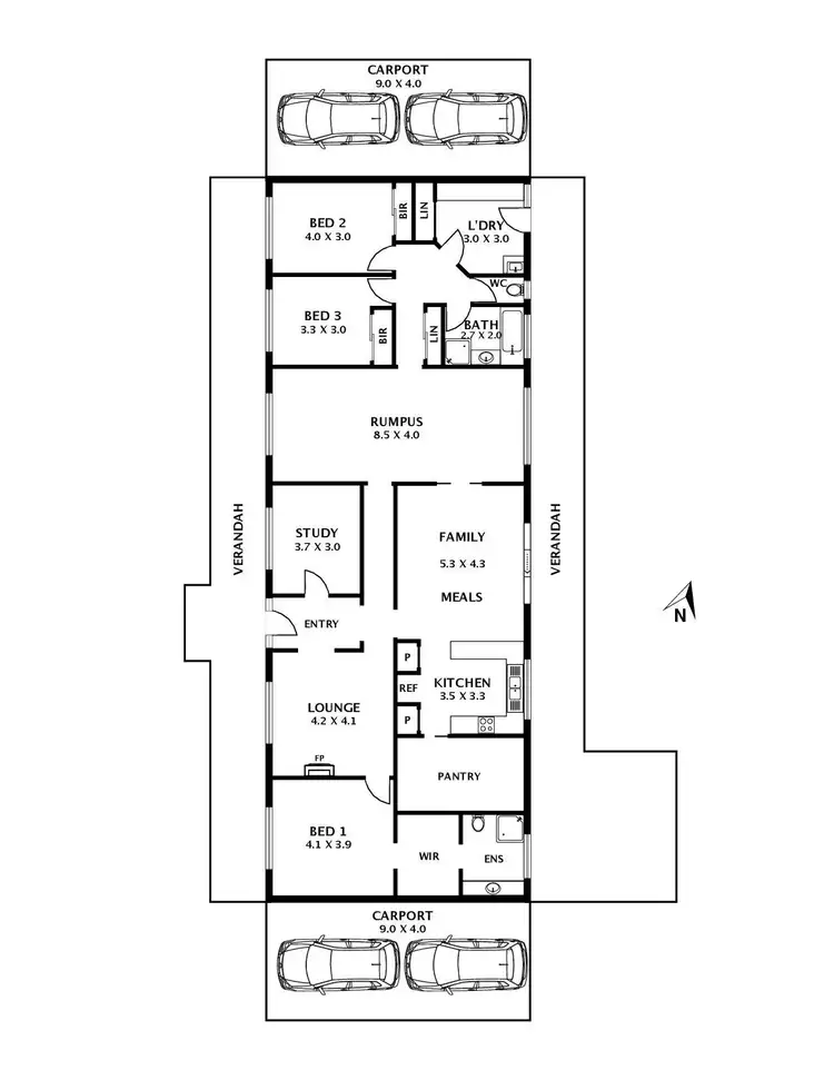 Floorplan of Homely house listing, 1 Mark Court, Diggers Rest VIC 3427