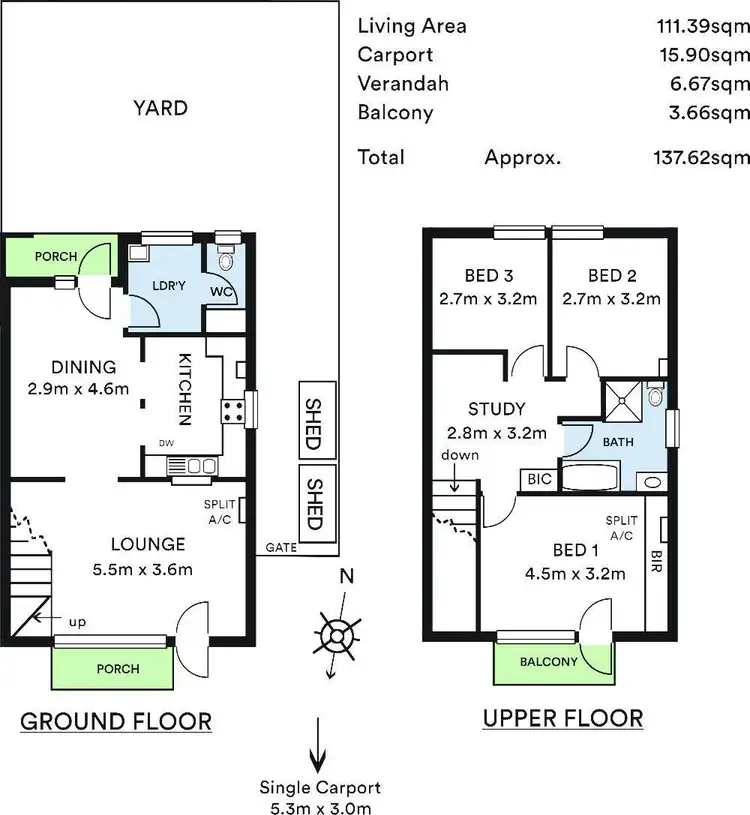 Floorplan of Homely townhouse listing, 14/88 Barton Terrace West, North Adelaide SA 5006
