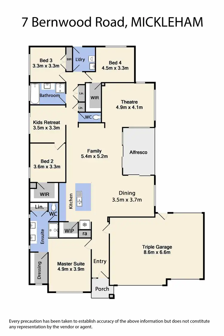 Floorplan of Homely house listing, 7 Bernwood Road, Mickleham VIC 3064