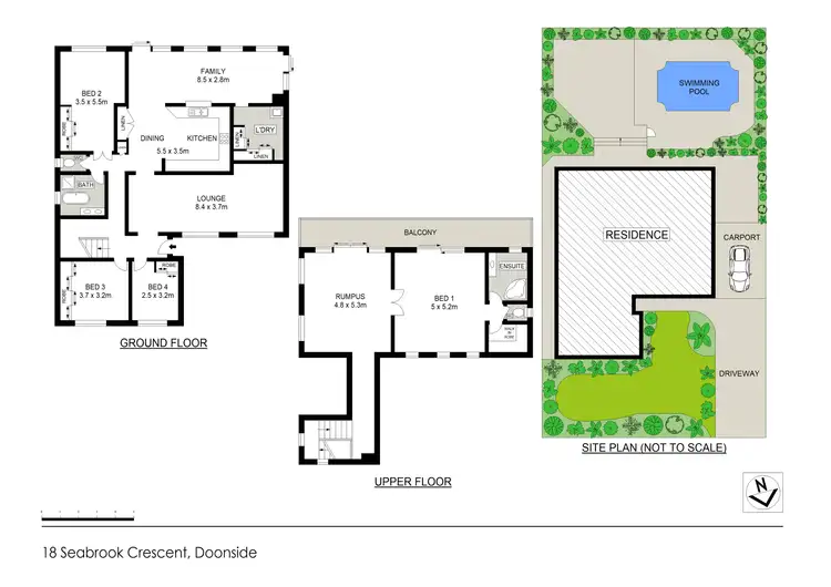 Floorplan of Homely house listing, 18 Seabrook Crescent, Doonside NSW 2767