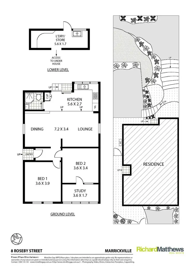 Floorplan of Homely house listing, 8 Roseby Street, Marrickville NSW 2204