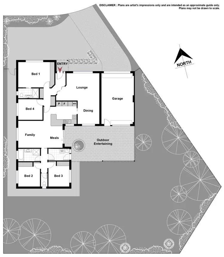 Floorplan of Homely house listing, 18 Huxley Place, Palmerston ACT 2913