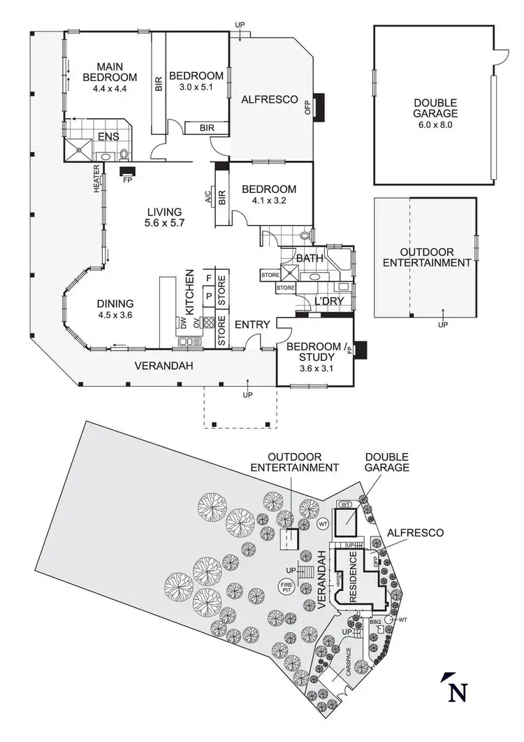 Floorplan of Homely house listing, 45 Blooms Road, North Warrandyte VIC 3113