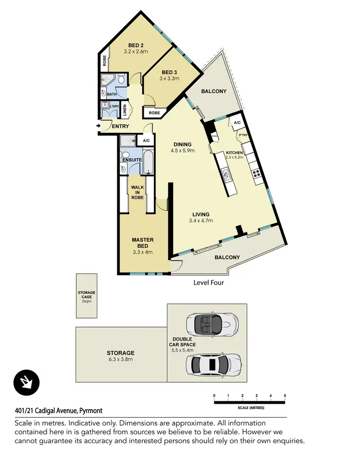 Floorplan of Homely apartment listing, 401/21 Cadigal Avenue, Pyrmont NSW 2009