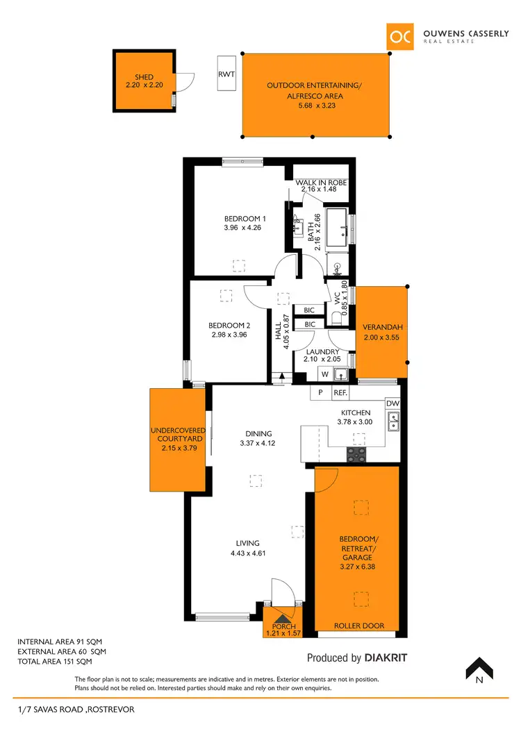 Floorplan of Homely house listing, 1/7 Savas Road, Rostrevor SA 5073