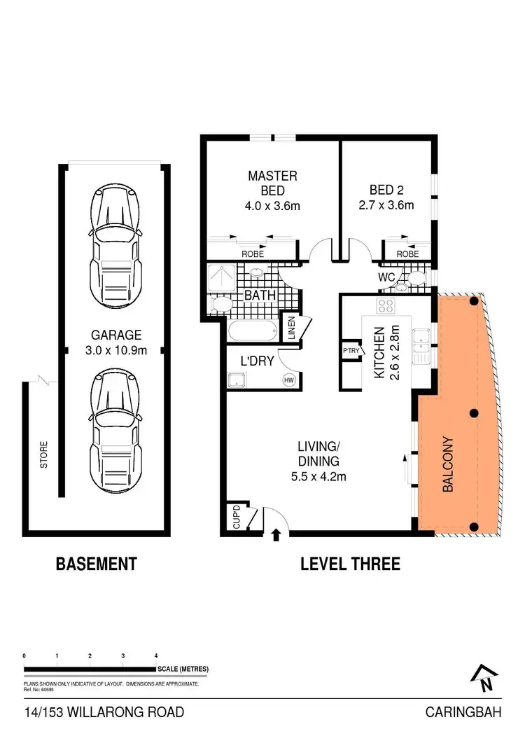 Floorplan of Homely apartment listing, 14/153 Willarong Road, Caringbah NSW 2229