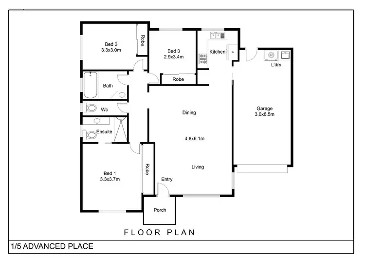 Floorplan of Homely apartment listing, 1/5 Advance Place, Sunrise Beach QLD 4567