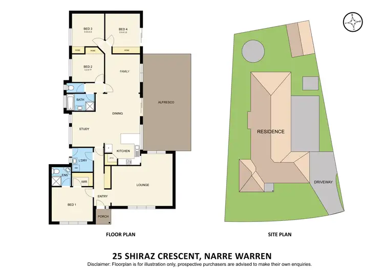 Floorplan of Homely house listing, 25 Shiraz Crescent, Narre Warren VIC 3805