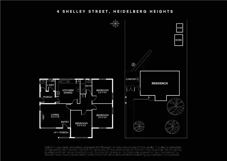 Floorplan of Homely house listing, 4 Shelley Street, Heidelberg Heights VIC 3081