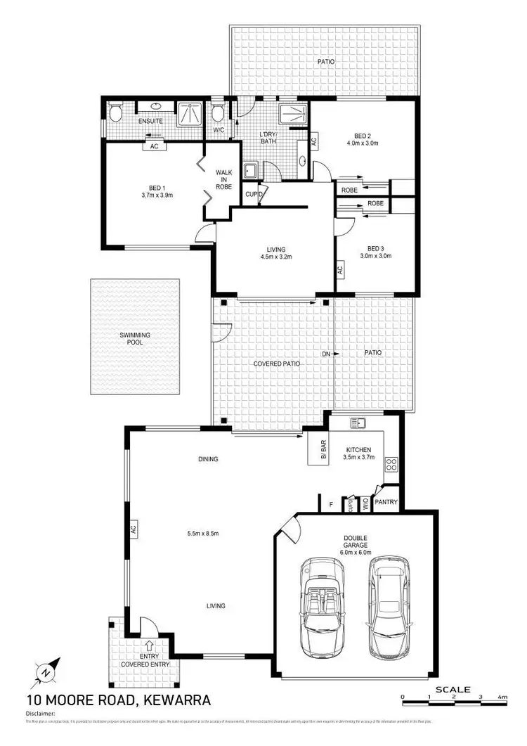 Floorplan of Homely house listing, 10 Moore Road, Kewarra Beach QLD 4879