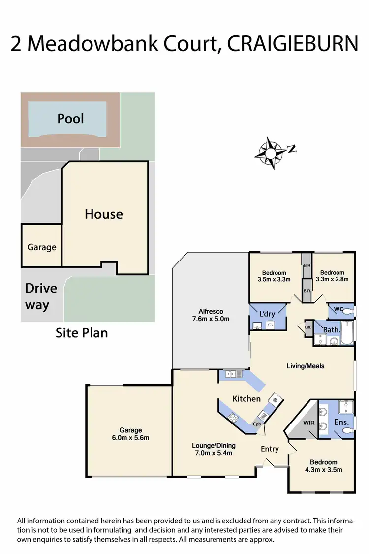 Floorplan of Homely house listing, 2 Meadowbank Court, Craigieburn VIC 3064