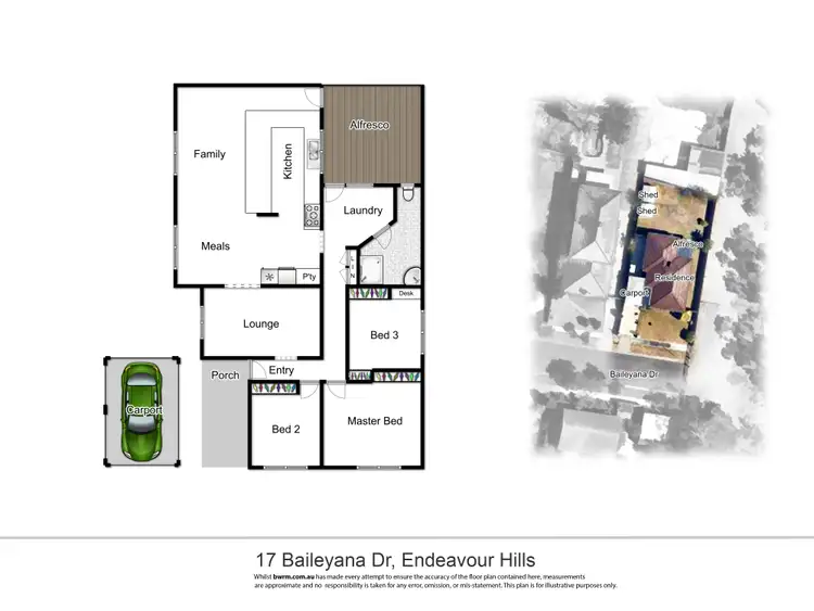 Floorplan of Homely house listing, 17 Baileyana Drive, Endeavour Hills VIC 3802