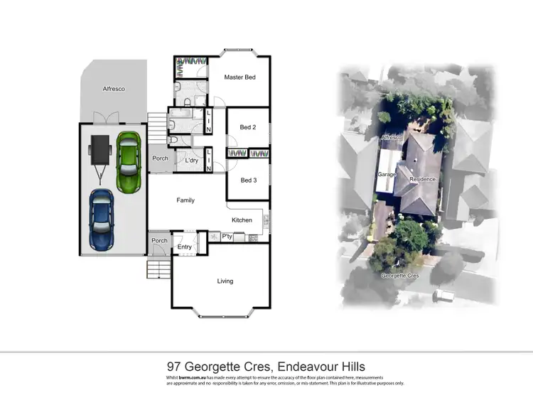 Floorplan of Homely house listing, 97 Georgette Crescent, Endeavour Hills VIC 3802