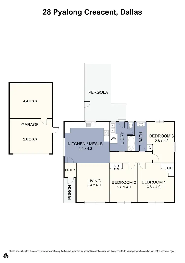 Floorplan of Homely house listing, 28 Pyalong Crescent, Dallas VIC 3047