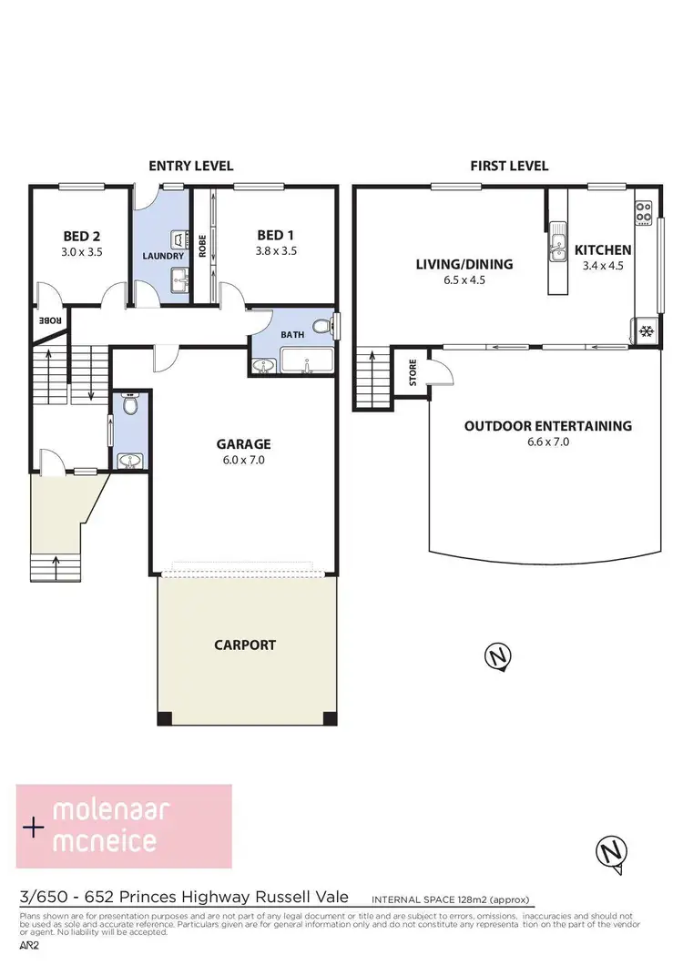 Floorplan of Homely townhouse listing, 3/652 Princes Highway, Russell Vale NSW 2517