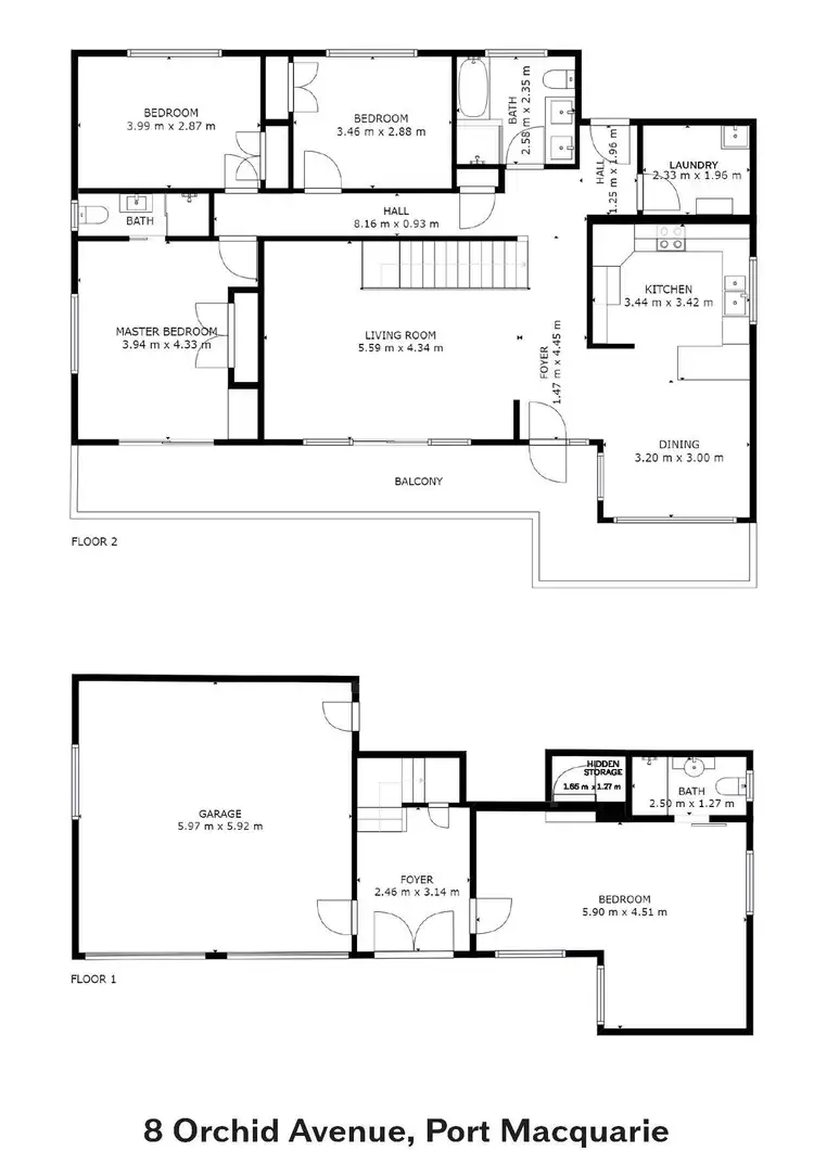 Floorplan of Homely house listing, 8 Orchid Avenue, Port Macquarie NSW 2444