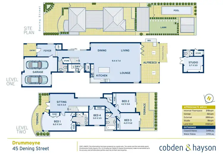 Floorplan of Homely house listing, 45 Dening Street, Drummoyne NSW 2047
