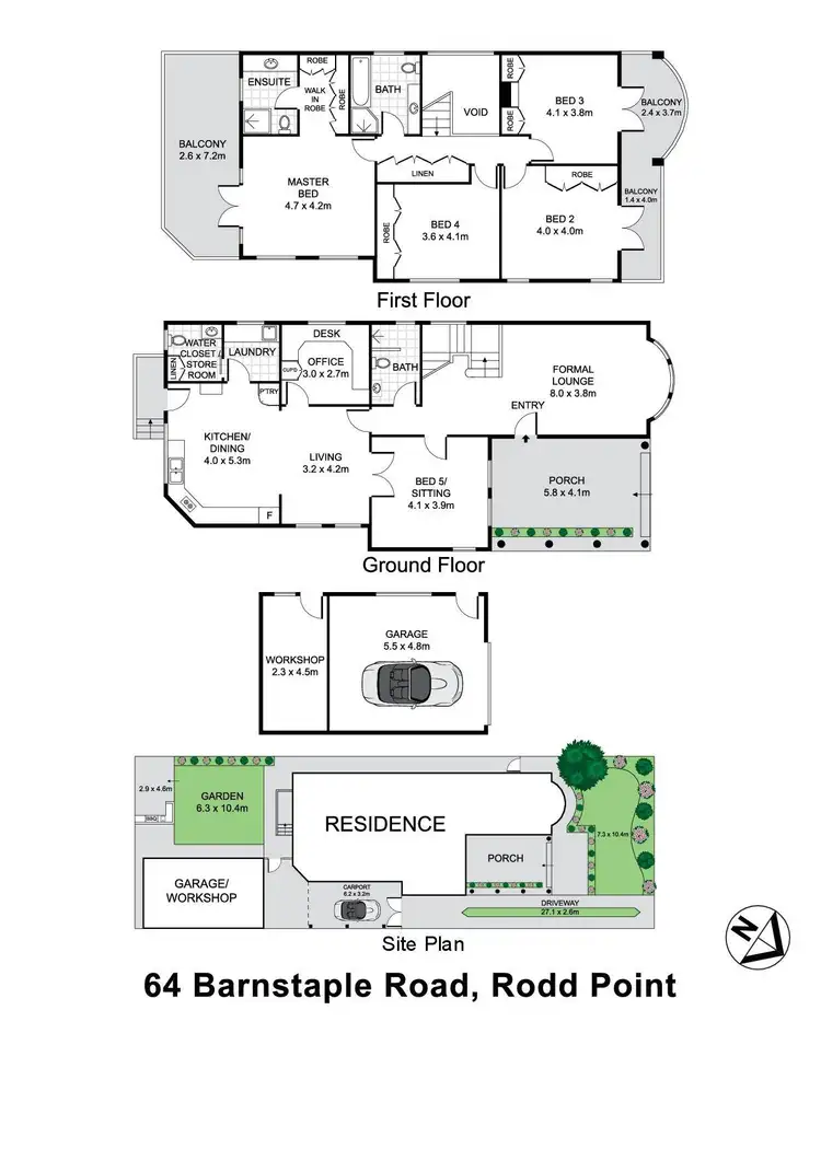 Floorplan of Homely house listing, 64 Barnstaple Road, Rodd Point NSW 2046