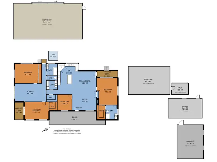 Floorplan of Homely rural property listing, 286 Oneil Road, Officer VIC 3809