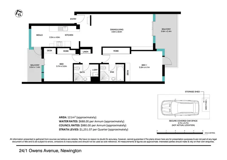 Floorplan of Homely unit listing, 24/1-3 Owens Avenue, Newington NSW 2127