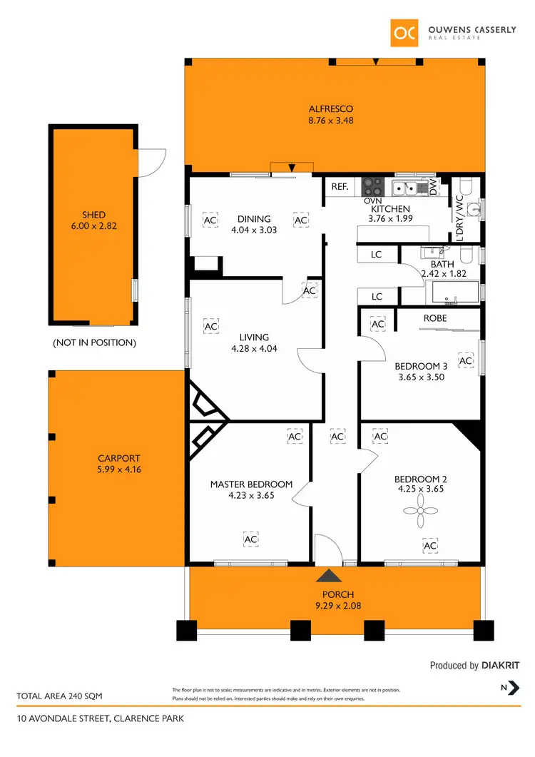 Floorplan of Homely house listing, 10 Avondale Street, Clarence Park SA 5034
