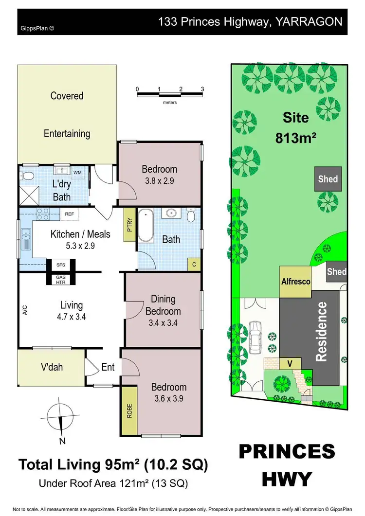 Floorplan of Homely house listing, 133 Princes Highway, Yarragon VIC 3823