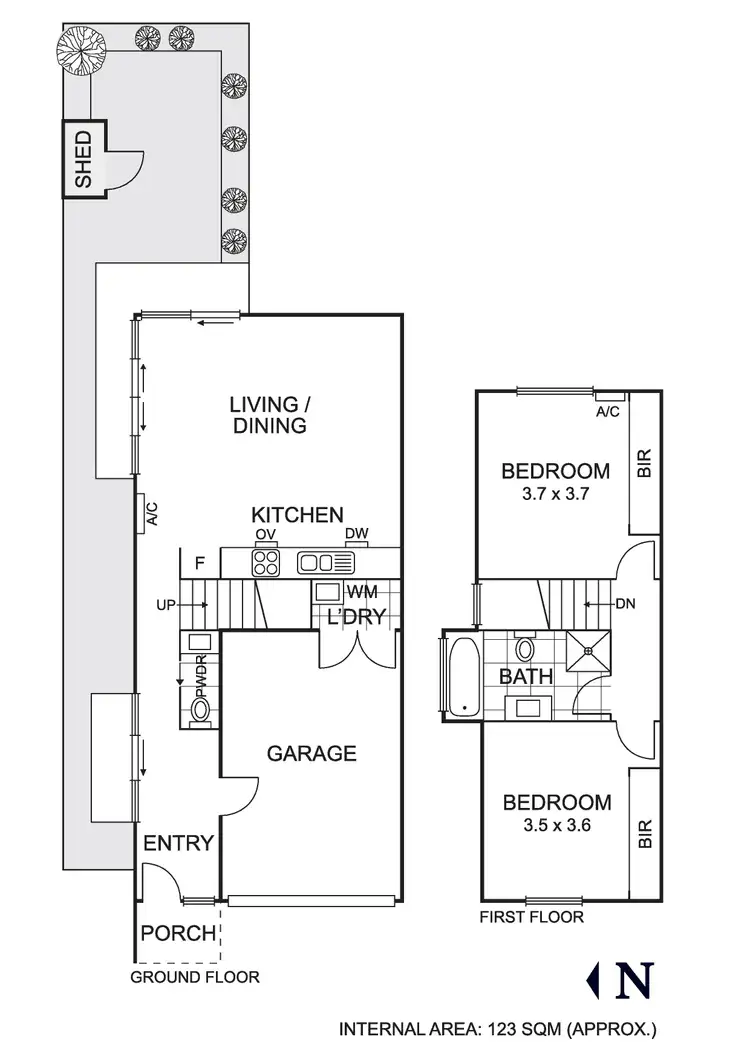 Floorplan of Homely townhouse listing, 4/162 Somerset Road, Campbellfield VIC 3061