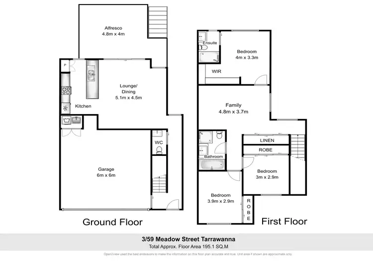 Floorplan of Homely townhouse listing, 3/59 Meadow Street, Tarrawanna NSW 2518