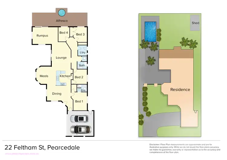 Floorplan of Homely house listing, 22 Feltham Street, Pearcedale VIC 3912