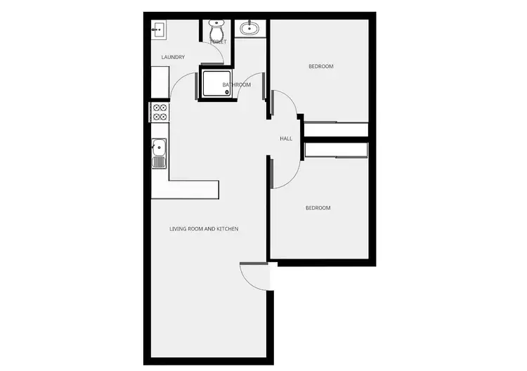 Floorplan of Homely unit listing, 1-4/902 Fourteenth Street, Mildura VIC 3500