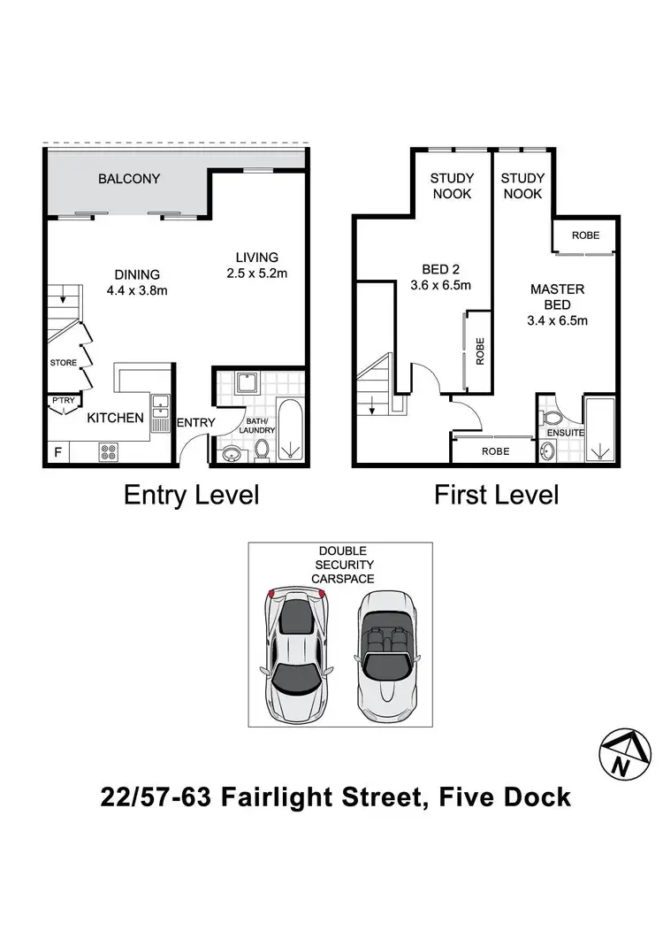 Floorplan of Homely apartment listing, 22/57-63 Fairlight Street, Five Dock NSW 2046