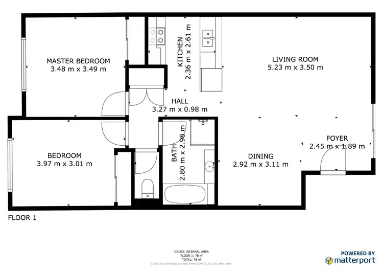 Floorplan of Homely unit listing, 116/68 Pacific Drive, Port Macquarie NSW 2444