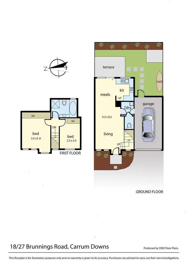 Floorplan of Homely unit listing, 18/27 Brunnings Road, Carrum Downs VIC 3201