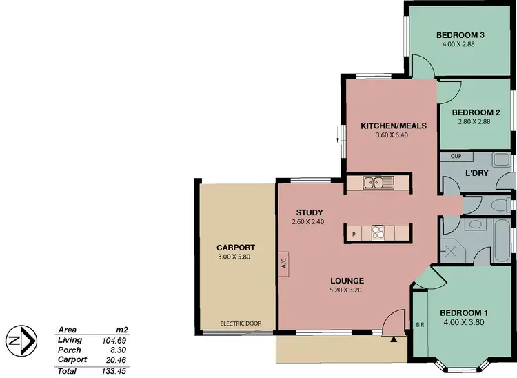 Floorplan of Homely house listing, 87 Grevillea Way, Woodside SA 5244