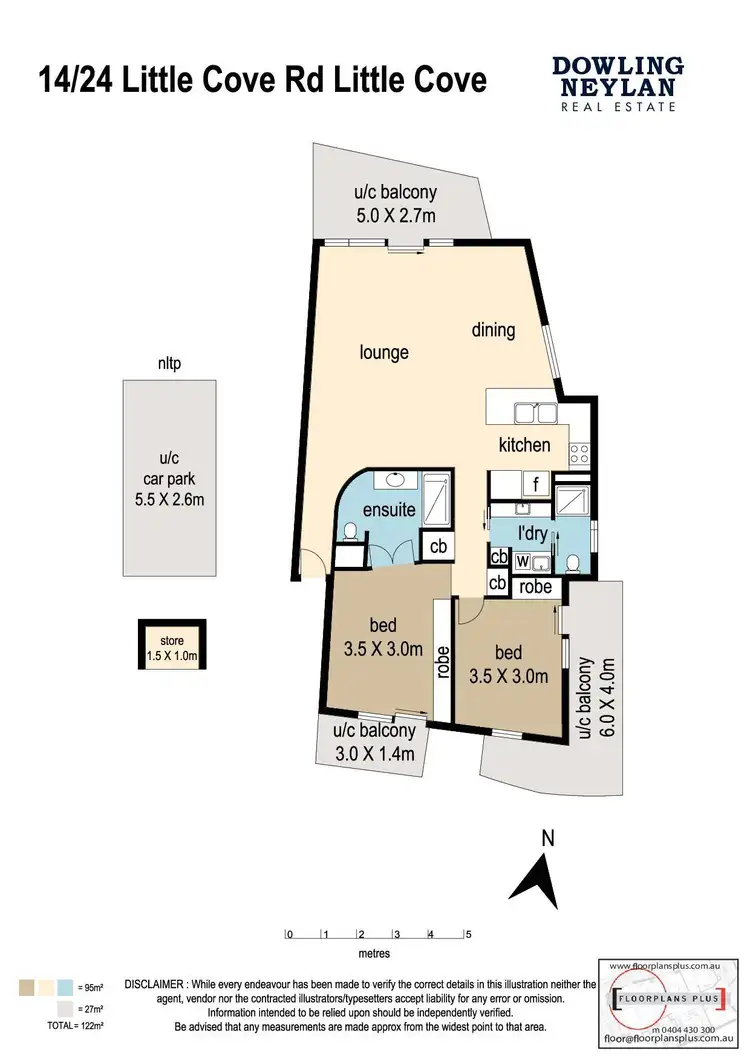 Floorplan of Homely unit listing, 14/24 Little Cove Road, Noosa Heads QLD 4567