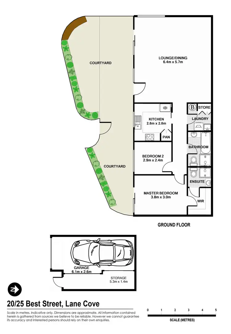 Floorplan of Homely apartment listing, 20/25 Best Street, Lane Cove NSW 2066