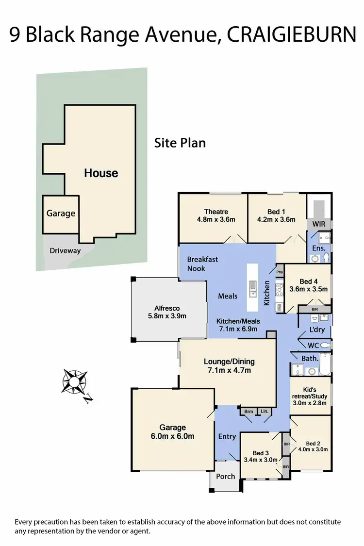 Floorplan of Homely house listing, 9 Black Range Avenue, Craigieburn VIC 3064