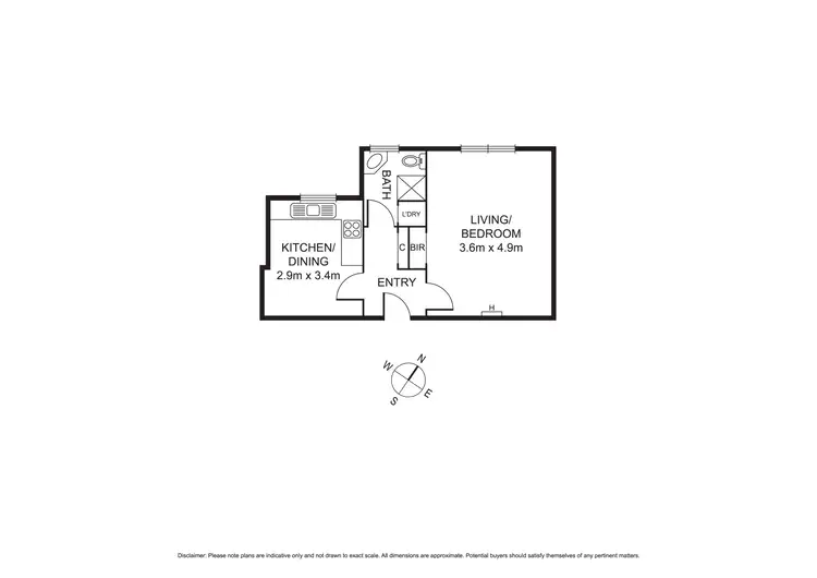 Floorplan of Homely apartment listing, 6/205 Flemington Road, North Melbourne VIC 3051