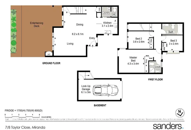 Floorplan of Homely townhouse listing, 7/8-12 Taylor Close, Miranda NSW 2228