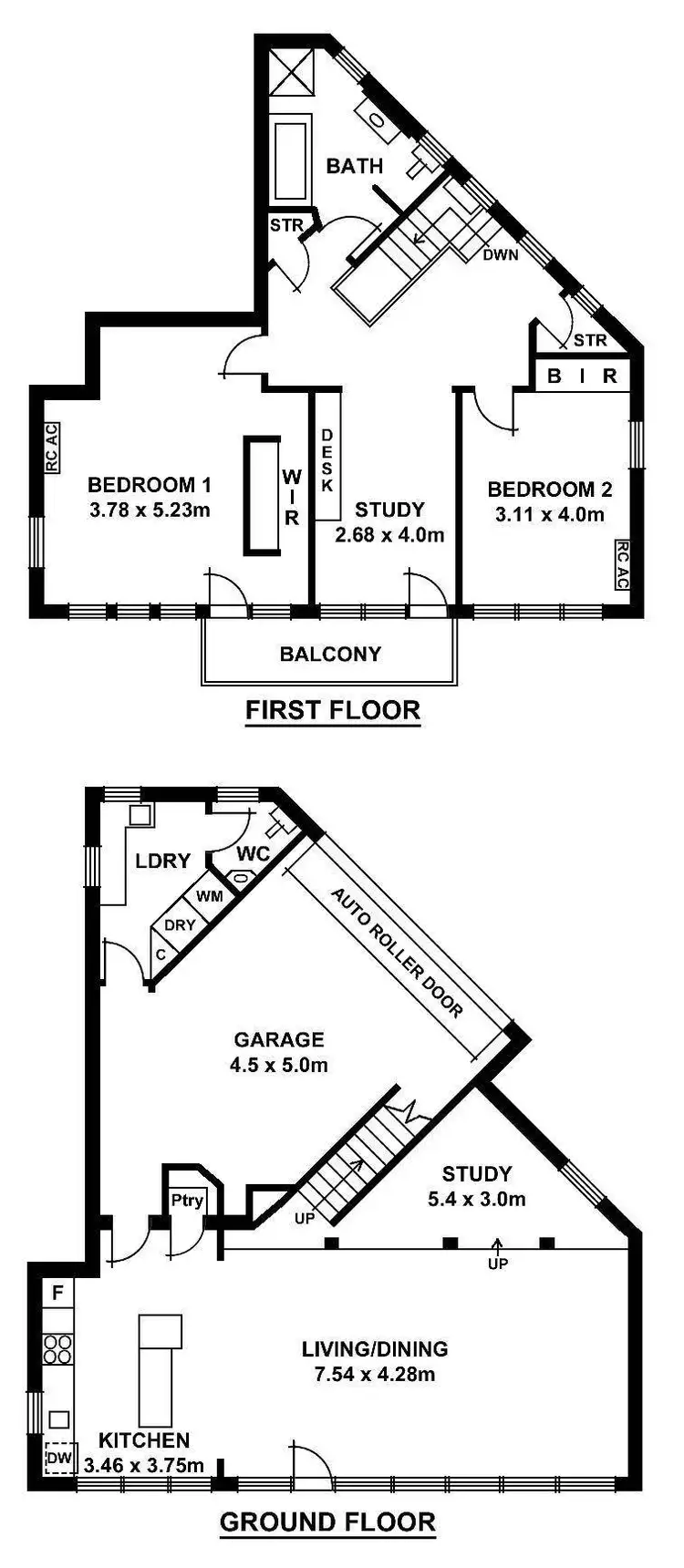 Floorplan of Homely unit listing, 1/35 Harvey Terrace, Glenelg North SA 5045