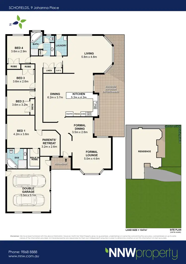 Floorplan of Homely house listing, 9 Johanna Place, Schofields NSW 2762