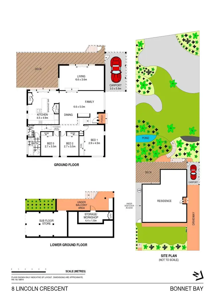 Floorplan of Homely house listing, 8 Lincoln Crescent, Bonnet Bay NSW 2226